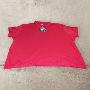 NWT Adult Unisex Short Sleeve InterlockRed Polo  Size 5XL